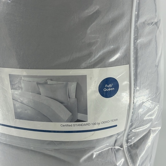 SIMPLY ESSENTIAL 3 Garment Washed Comforter Set Full/Queen Microchip Grey - Picture 6 of 13